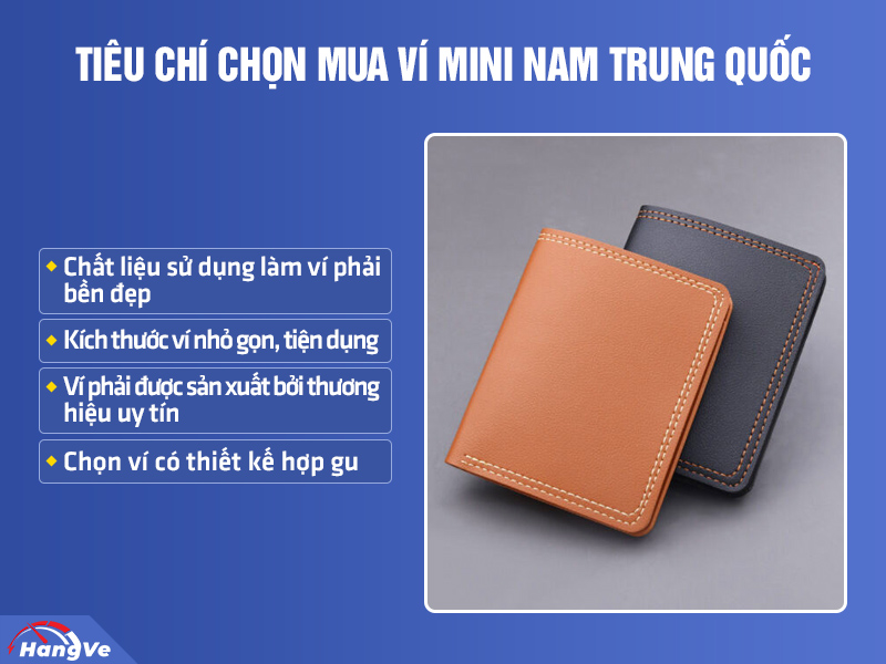 Mách bạn 5 tiêu chí chọn mua ví mini nam Trung Quốc chất lượng