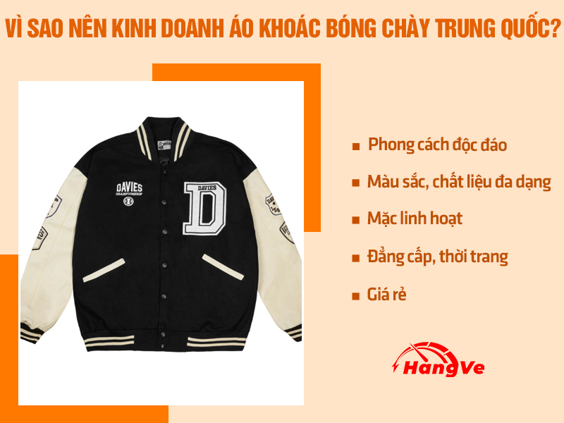 Vì sao nên kinh doanh áo khoác bóng chày Trung Quốc?