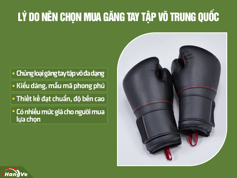 Ghim ngay 4 thông tin phải biết khi nhập găng tay tập võ Trung Quốc