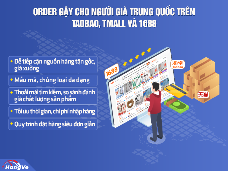 Gậy cho người già Trung Quốc