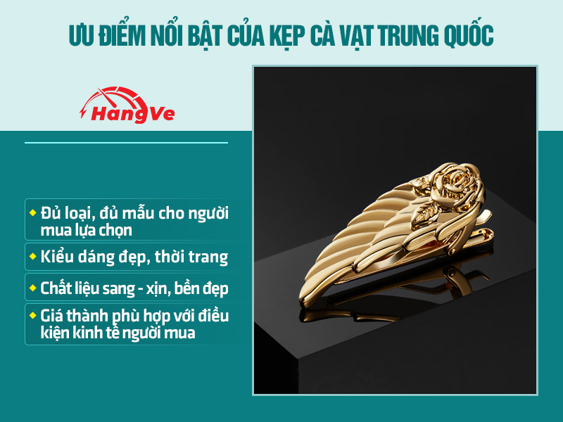 Hướng dẫn chọn mua kẹp cà vạt Trung Quốc đúng chuẩn cho bạn