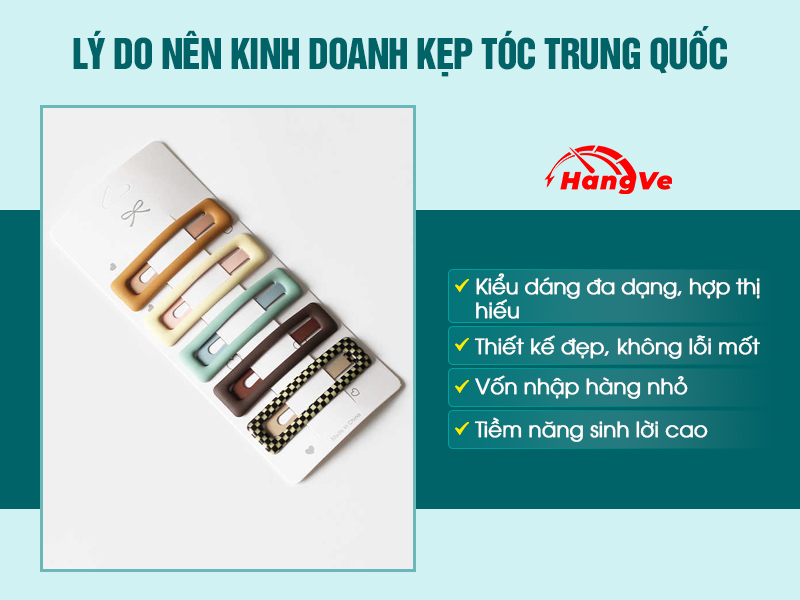 Nguồn order kẹp tóc Trung Quốc “1 vốn 4 lời” dân buôn phải biết