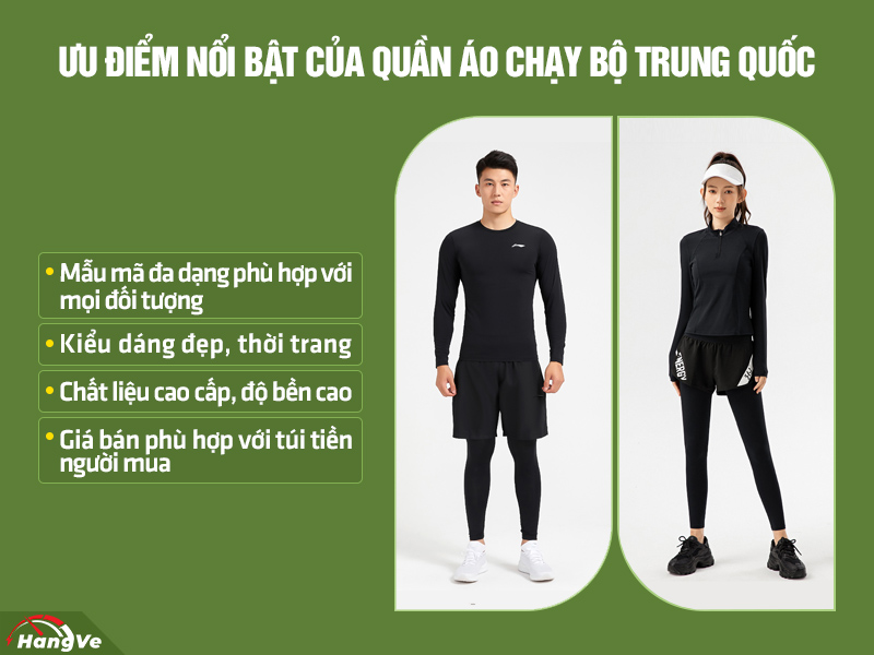 Quần áo chạy bộ Trung Quốc