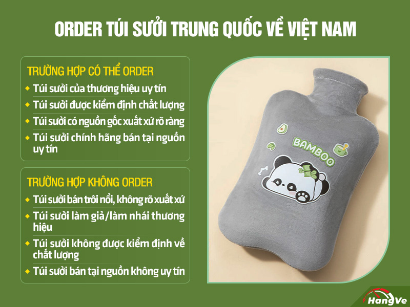 túi sưởi Trung Quốc