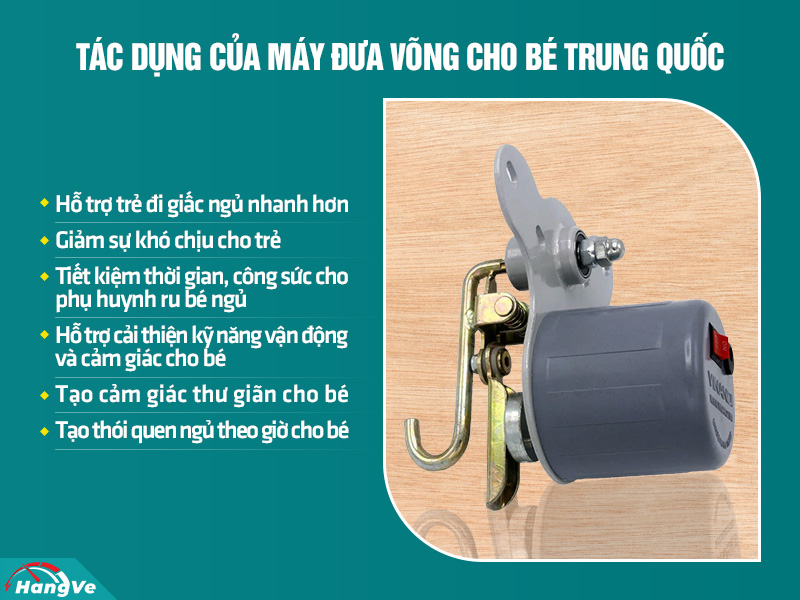 Máy đưa võng cho bé Trung Quốc