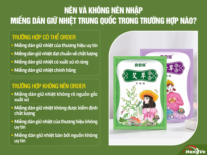 miếng dán giữ nhiệt Trung Quốc