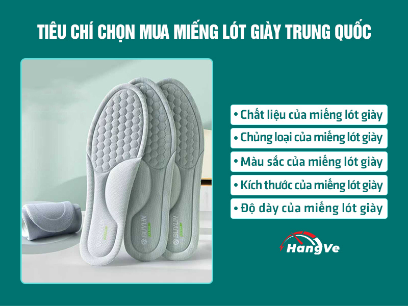 miếng lót giày Trung Quốc