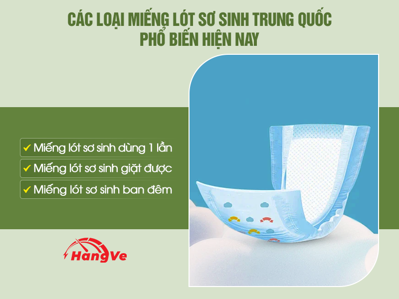 miếng lót sơ sinh Trung Quốc