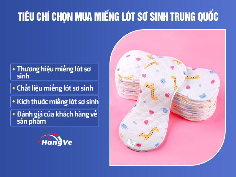 miếng lót sơ sinh Trung Quốc