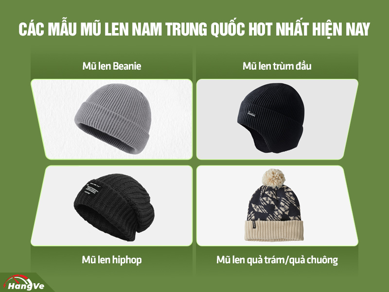 mũ len nam Trung Quốc