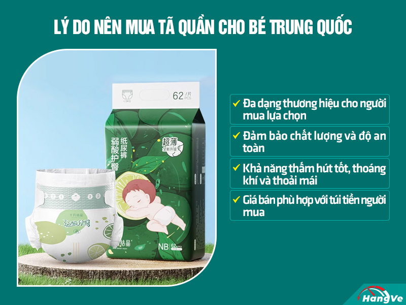 tã quần cho bé Trung Quốc