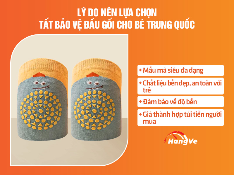 tất bảo vệ đầu gối cho bé Trung Quốc