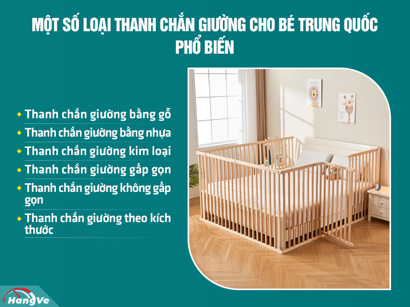 thanh chắn giường cho bé Trung Quốc