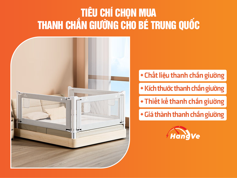 thanh chắn giường cho bé Trung Quốc