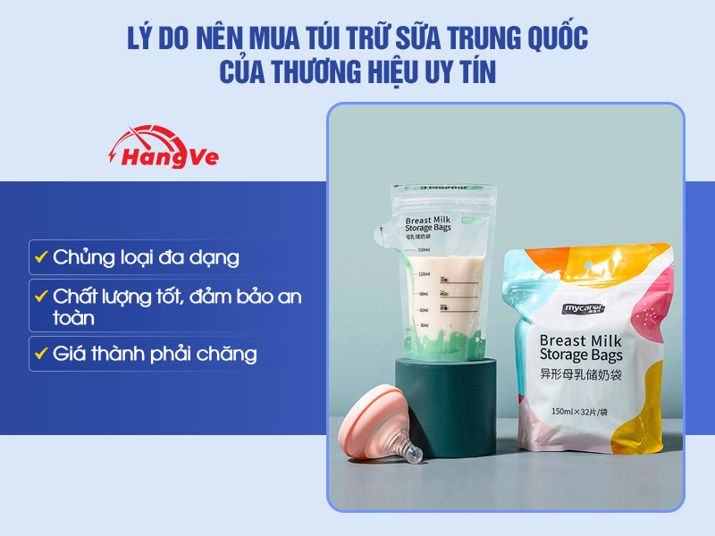 Túi trữ sữa Trung Quốc