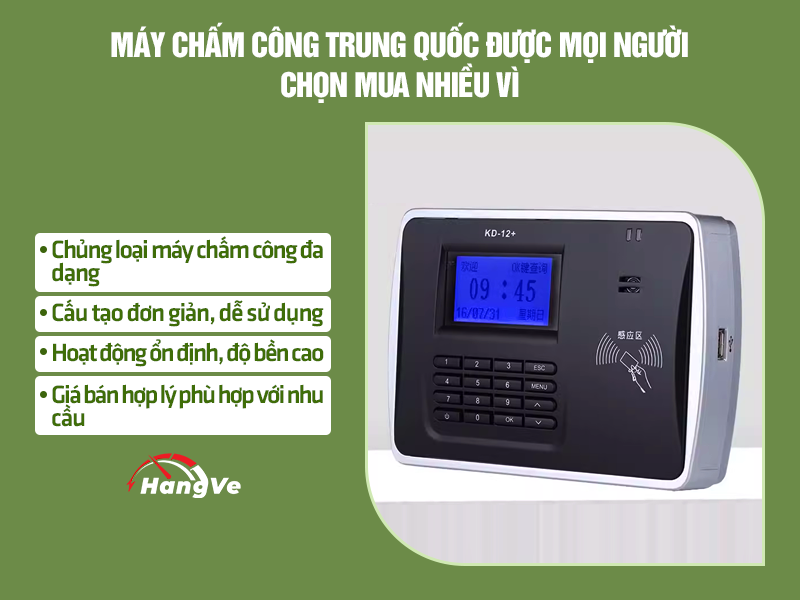 Máy chấm công Trung Quốc