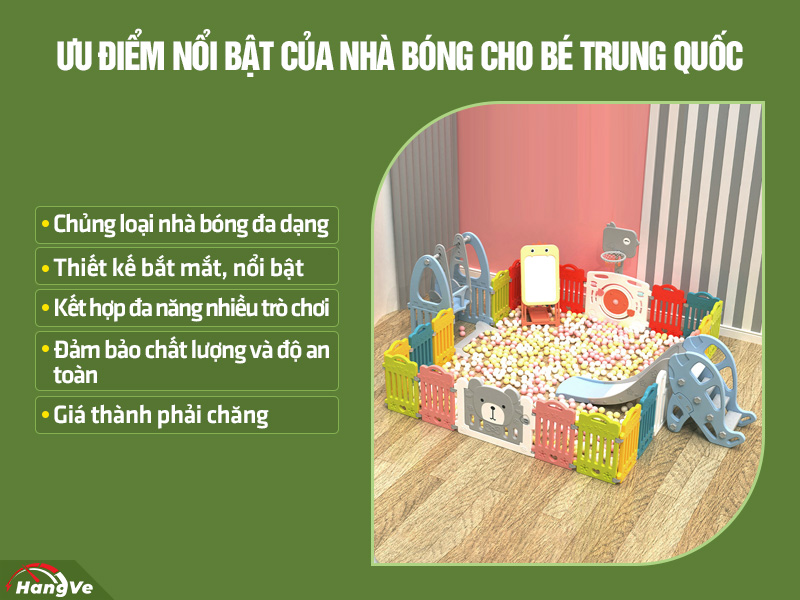 nhà bóng cho bé Trung Quốc