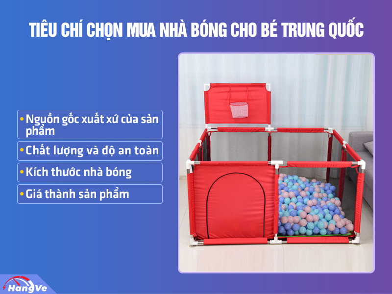 nhà bóng cho bé Trung Quốc