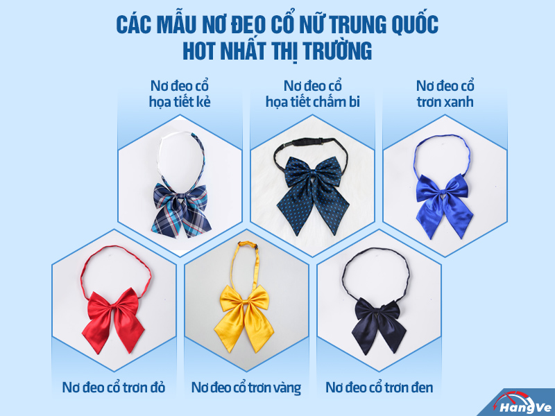 nơ đeo cổ nữ Trung Quốc