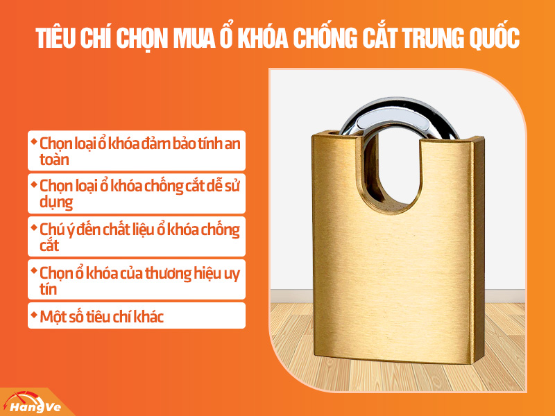 ổ khóa chống cắt Trung Quốc