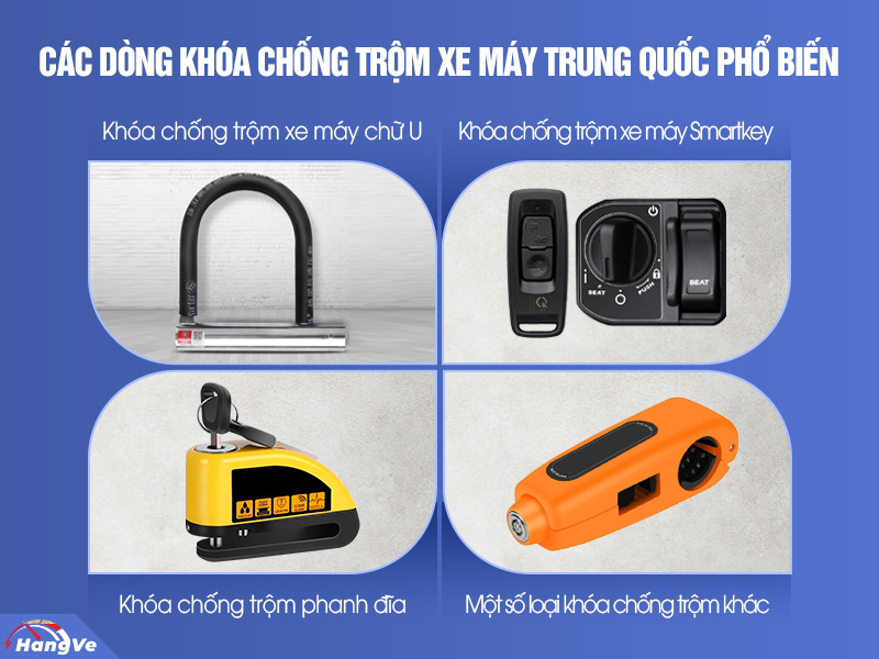 khóa chống trộm xe máy Trung Quốc