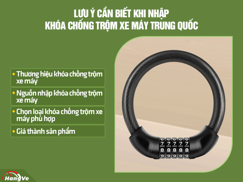 khóa chống trộm xe máy Trung Quốc