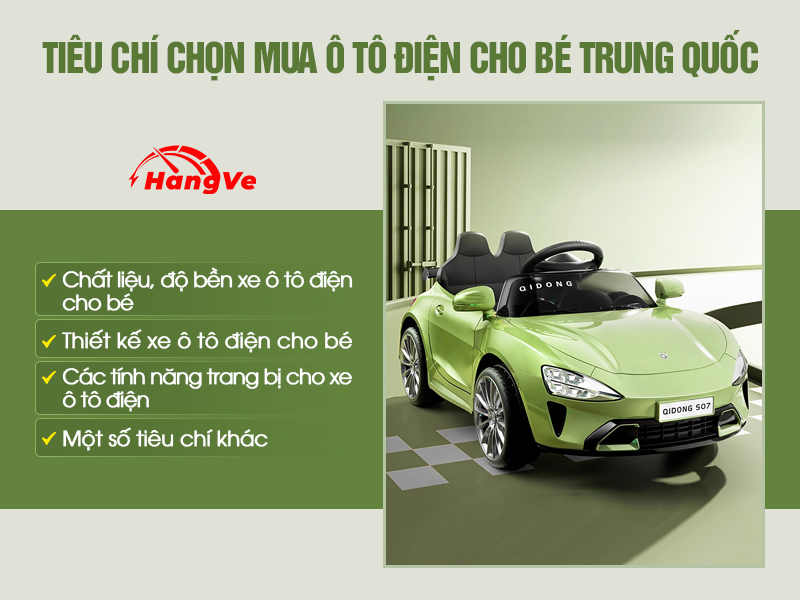 ô tô điện cho bé Trung Quốc