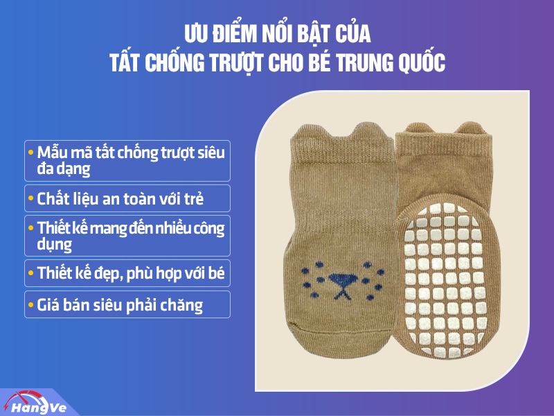 Tất chống trượt cho bé Trung Quốc