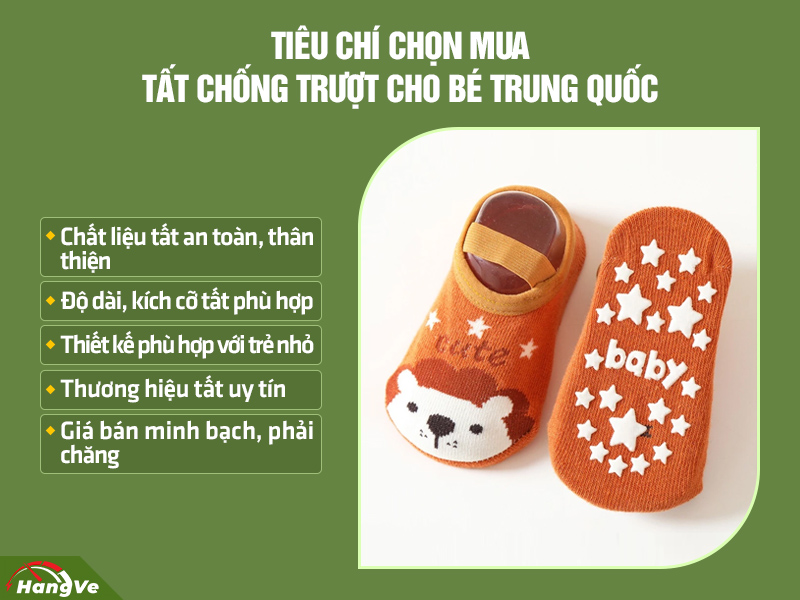 Tất chống trượt cho bé Trung Quốc