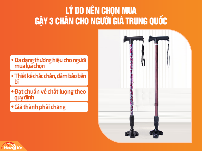 gậy 3 chân cho người già Trung Quốc