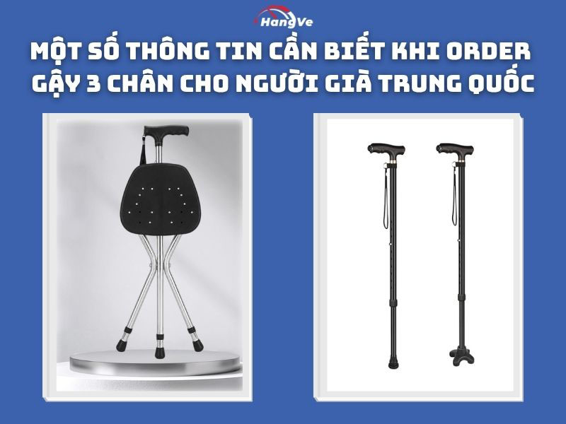 Giải đáp một số thắc mắc khi order gậy 3 chân cho người già Trung Quốc