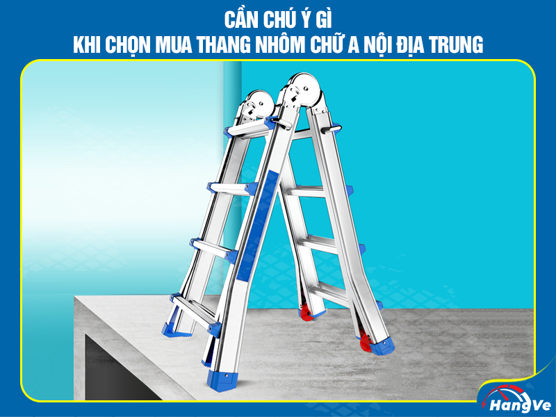 6 loại thang nhôm chữ A Trung Quốc cực thịnh hành - Hàng về