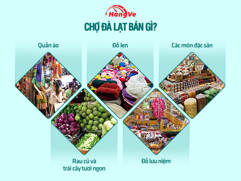 Chợ Đà Lạt bán gì?