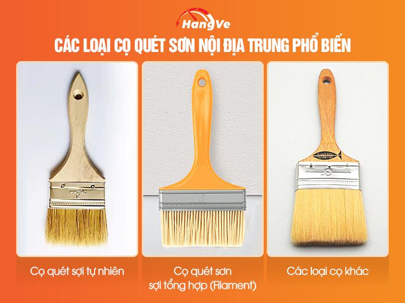 Các loại cọ quét sơn nội địa Trung phổ biến