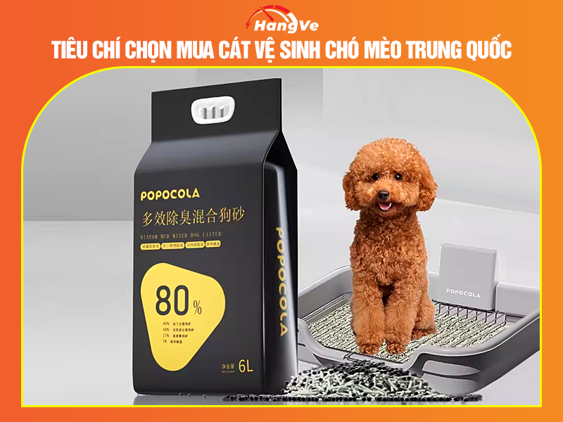 Tiêu chí chọn mua cát vệ sinh chó mèo Trung Quốc