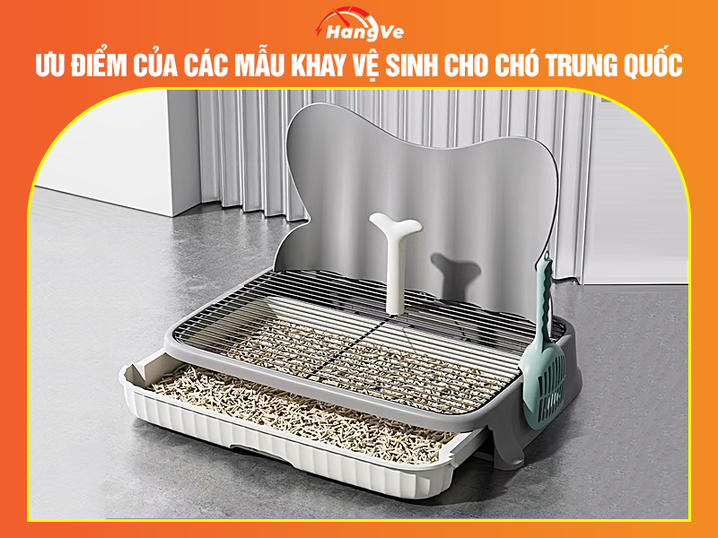 Ưu điểm của các mẫu khay vệ sinh cho chó Trung Quốc