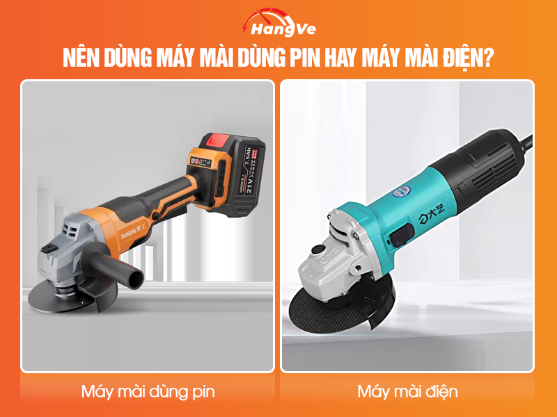 Nên dùng máy mài dùng pin hay máy mài điện?