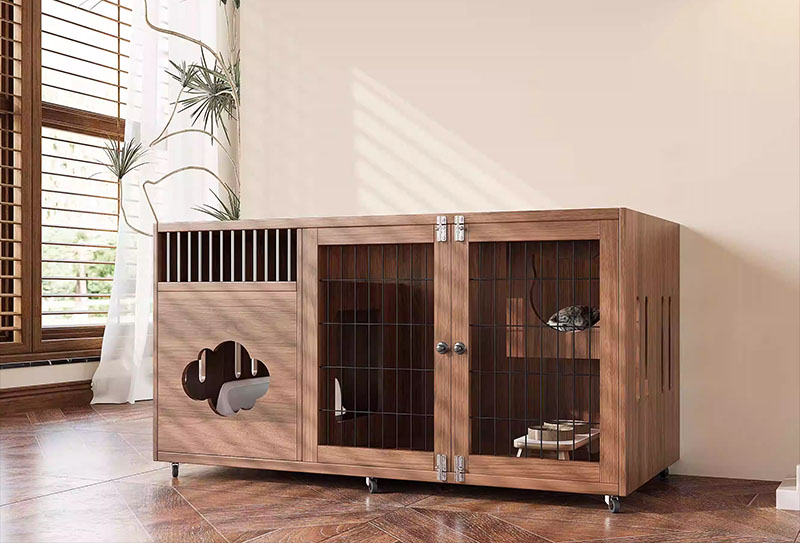 Nhà cho mèo làm từ gỗ