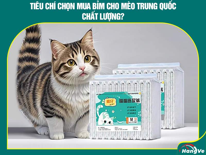 Tiêu chí chọn mua bỉm cho mèo Trung Quốc chất lượng?