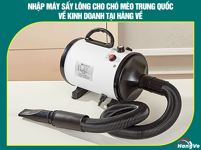 Nhập máy sấy lông cho chó mèo Trung Quốc về kinh doanh tại Hàng Về