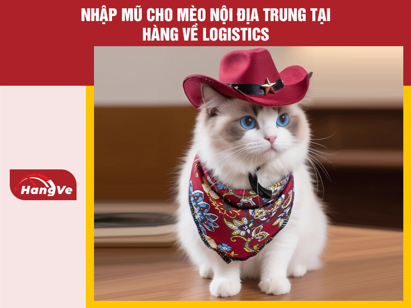 Nhập mũ cho mèo nội địa Trung tại Hàng Về Logistics
