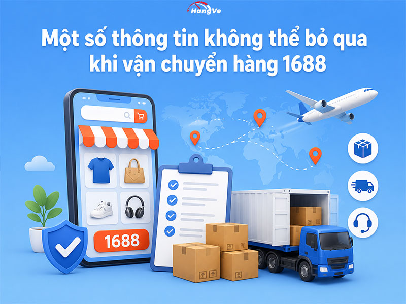 Một số thông tin không thể bỏ qua khi vận chuyển hàng 1688