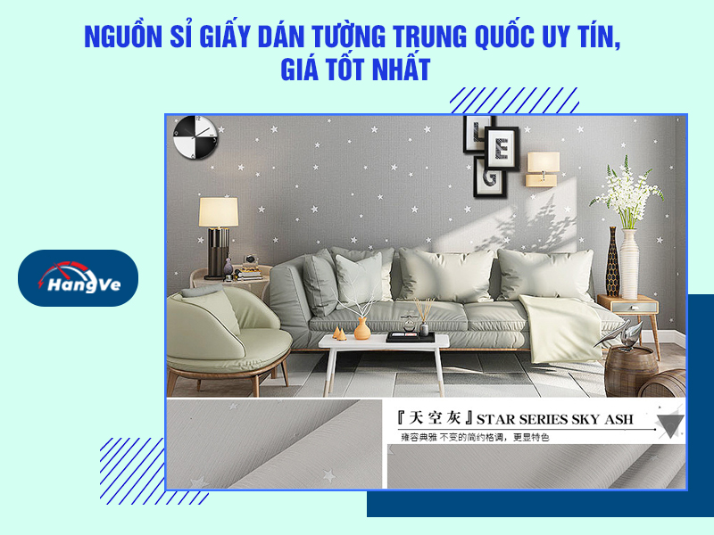 2 nguồn sỉ giấy dán tường Trung Quốc uy tín, giá tốt nhất