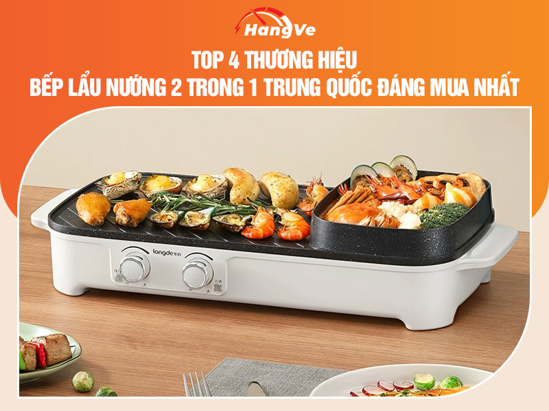 bếp lẩu nướng 2 trong 1 Trung Quốc