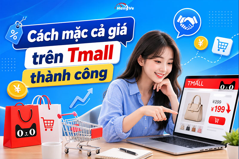 Cách mặc cả giá trên Tmall không cần tiếng Trung vẫn thành công!