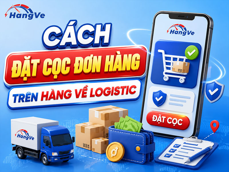 Hướng dẫn chi tiết cách đặt cọc đơn hàng trên Hàng Về Logistics