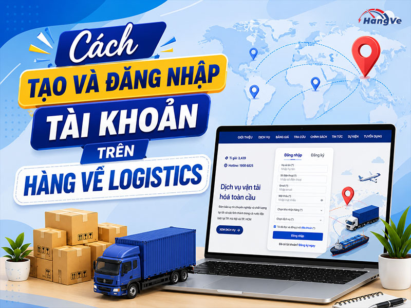 Hướng dẫn tạo tài khoản và đăng nhập tài khoản trên Hàng Về Logistics