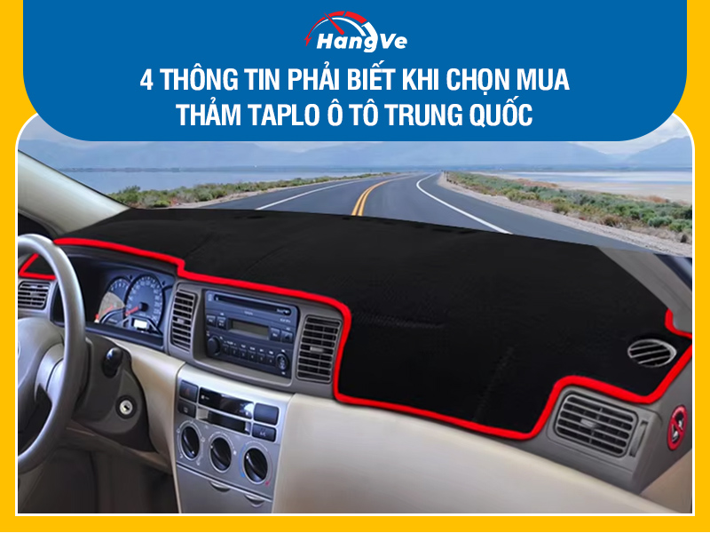 thảm taplo ô tô Trung Quốc