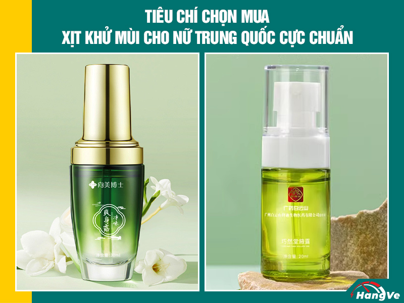 Xịt khử mùi cho nữ Trung Quốc