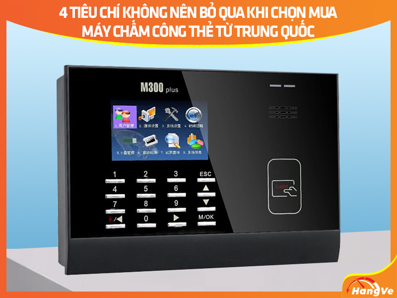 máy chấm công thẻ từ Trung Quốc